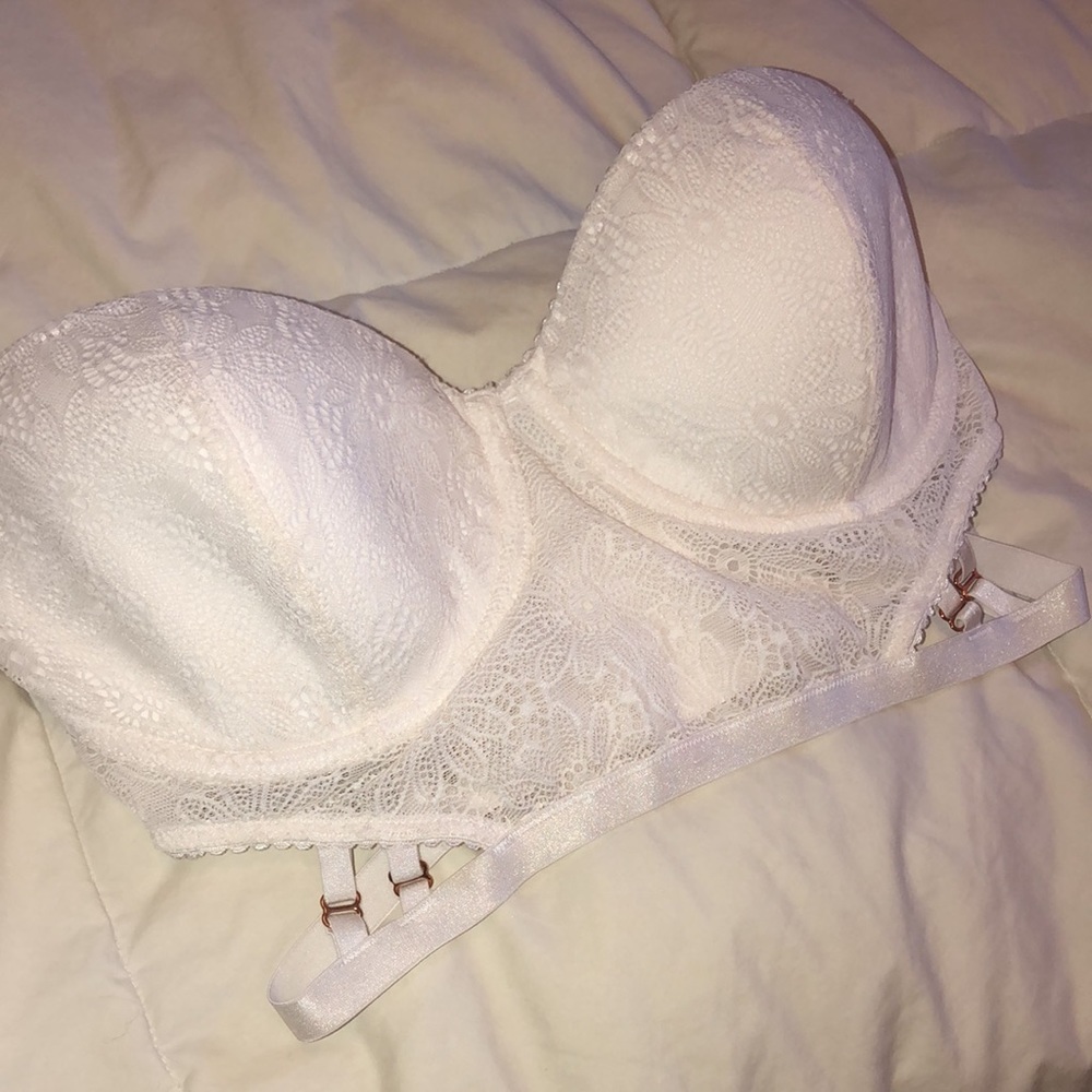 Very Sexy white balconette bra
